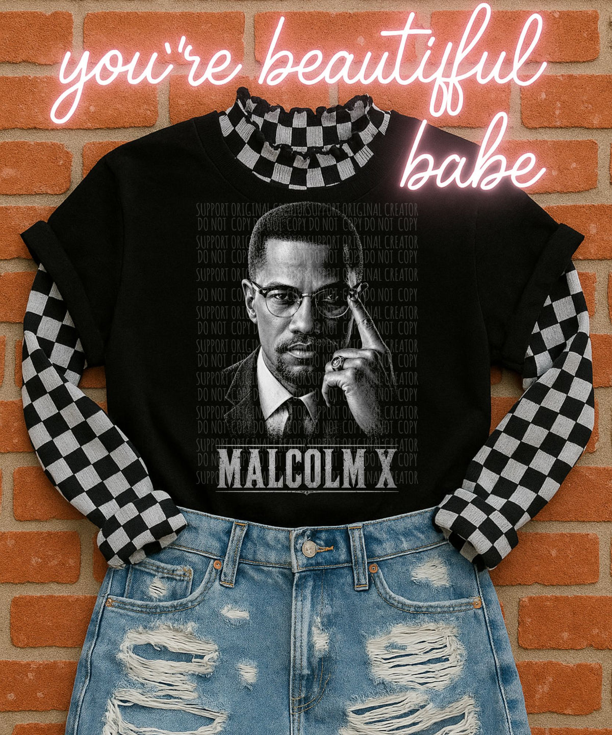 MX halftone (Starlight) DTF Transfer