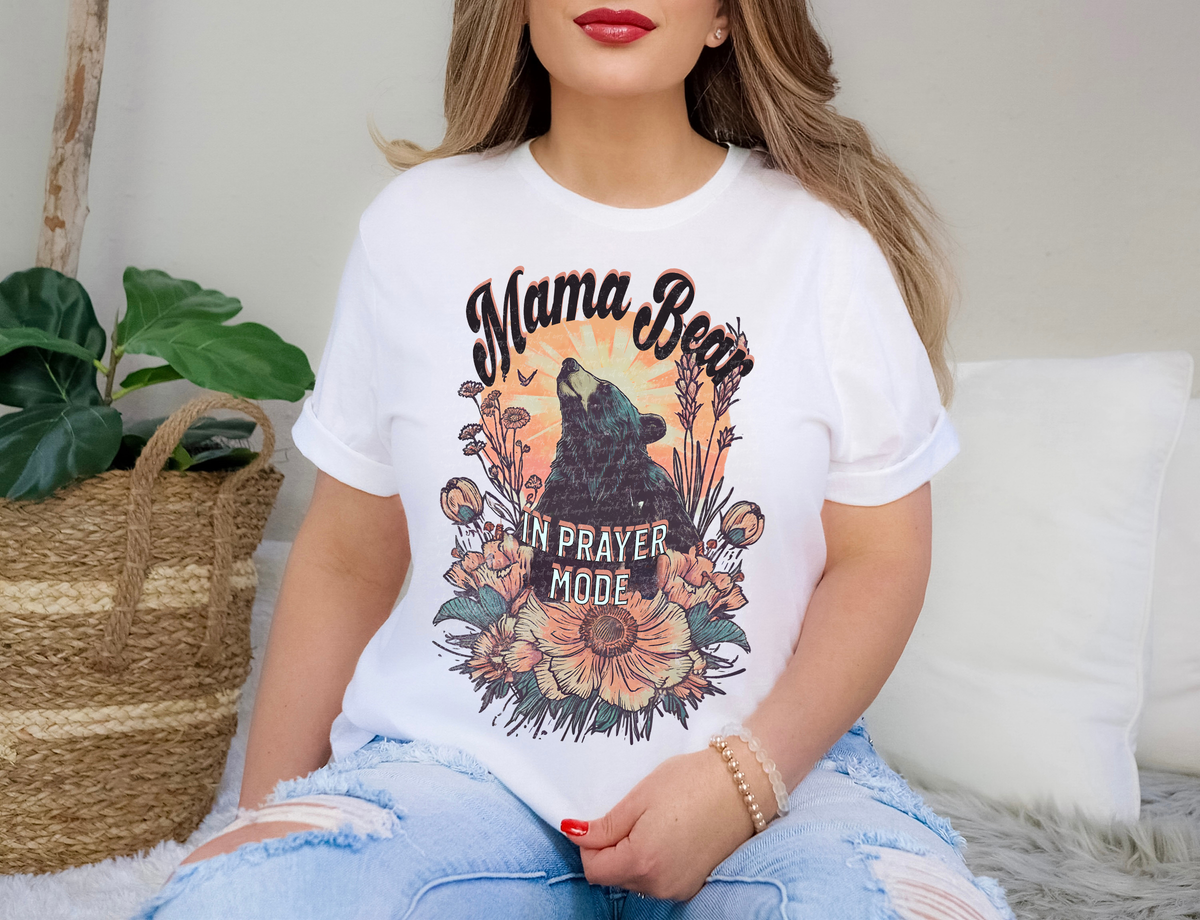 Mama Bear In Prayer Mode 81341 DTF Transfer