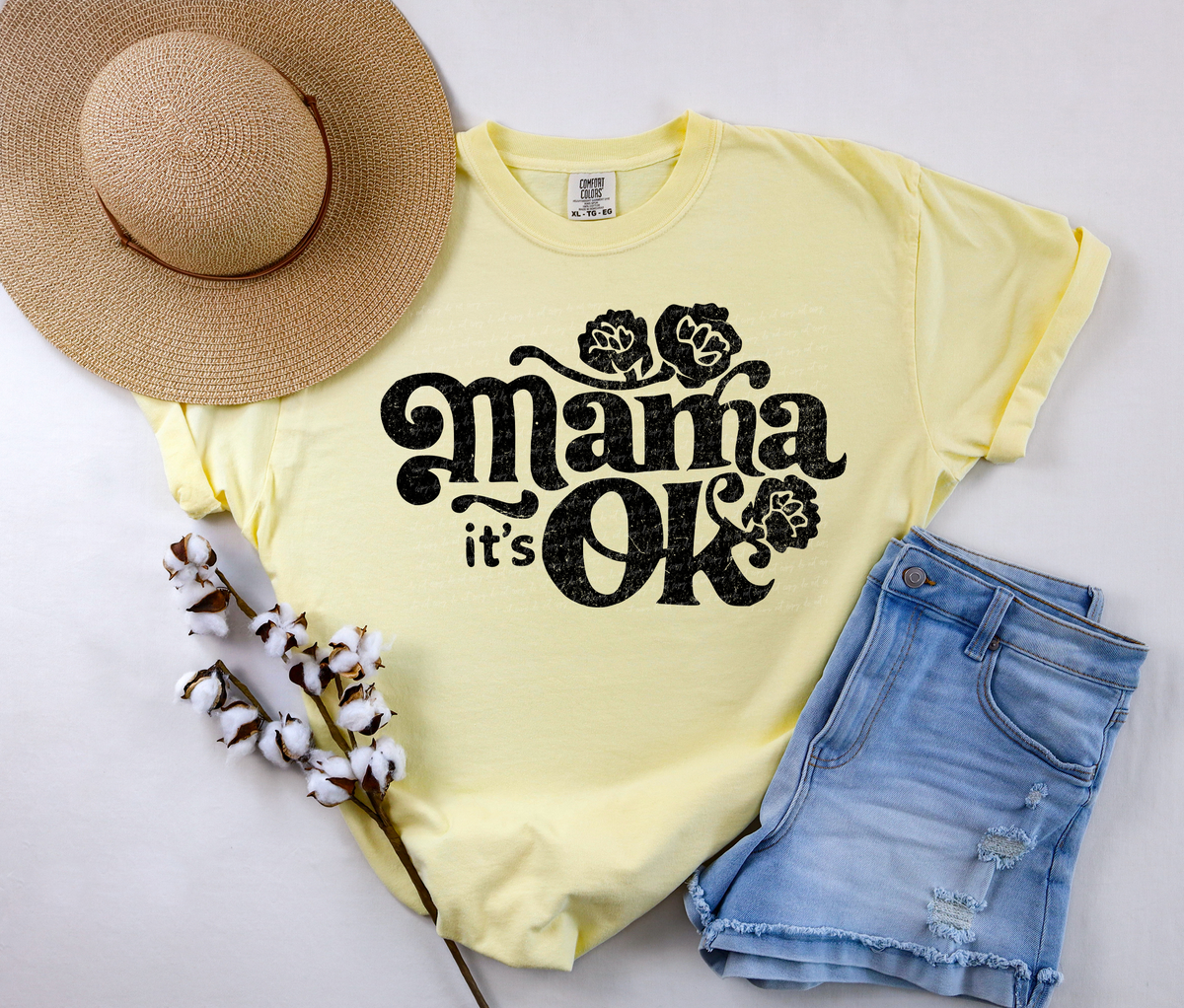 Mama It's Ok Black 81342 DTF Transfer