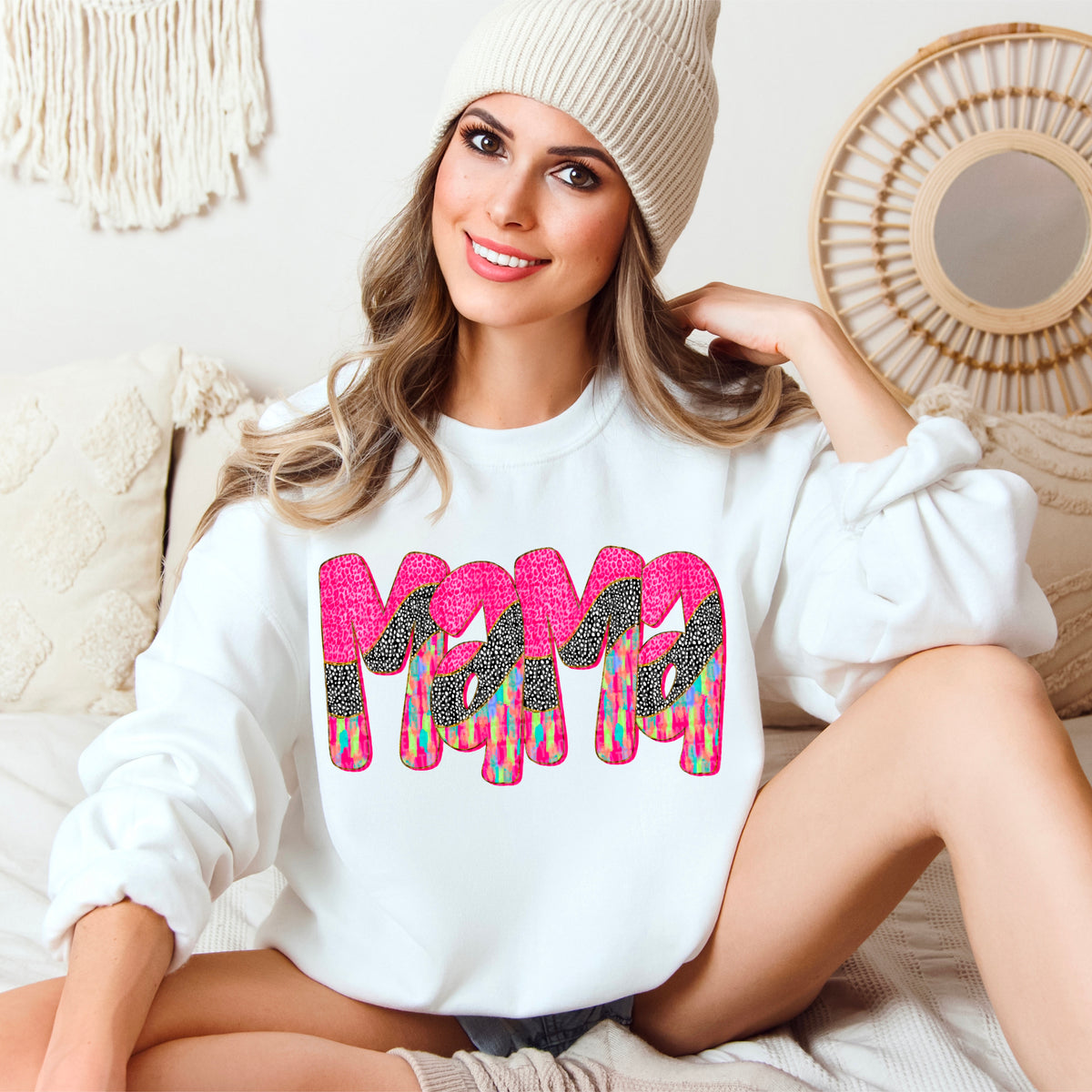 Mama patterned 106018 DTF transfer