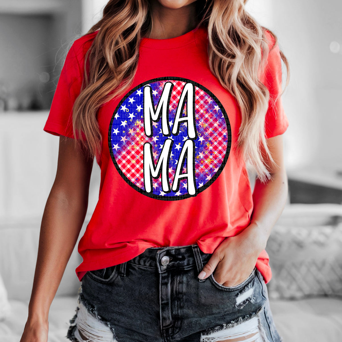 Mama 4th Of July 104227 DTF transfer