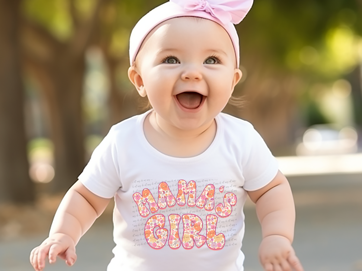 Mama's Girl Groovy Floral Filled 89102 DTF Transfer