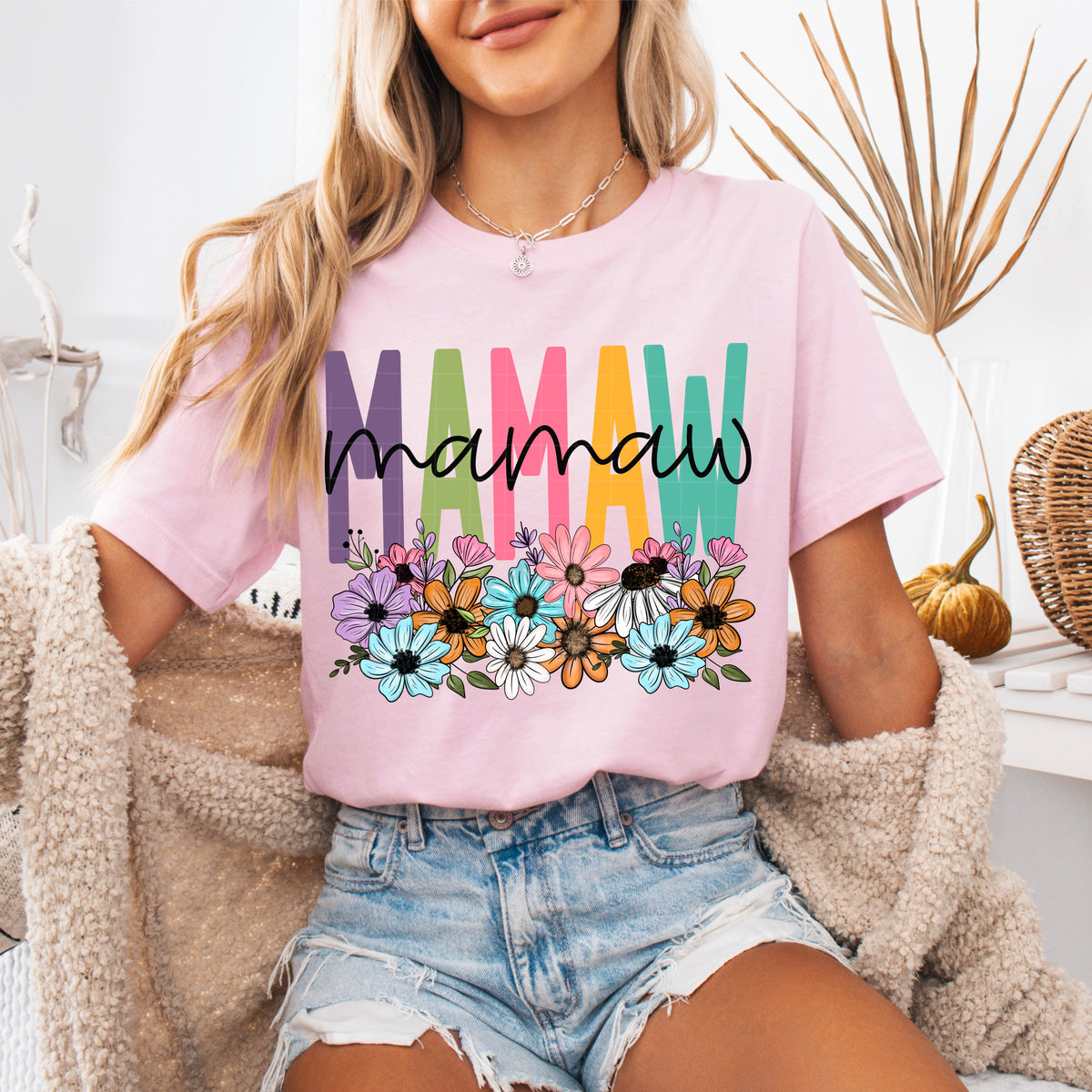 Mamaw spring floral (SDD) DTF Transfer