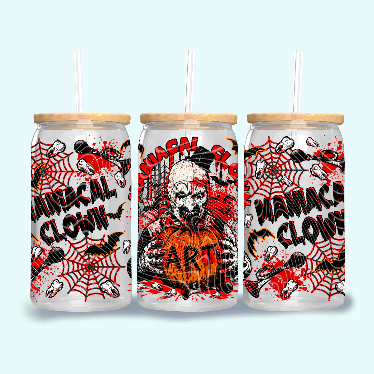 Maniacal clown UV DTF WRAP