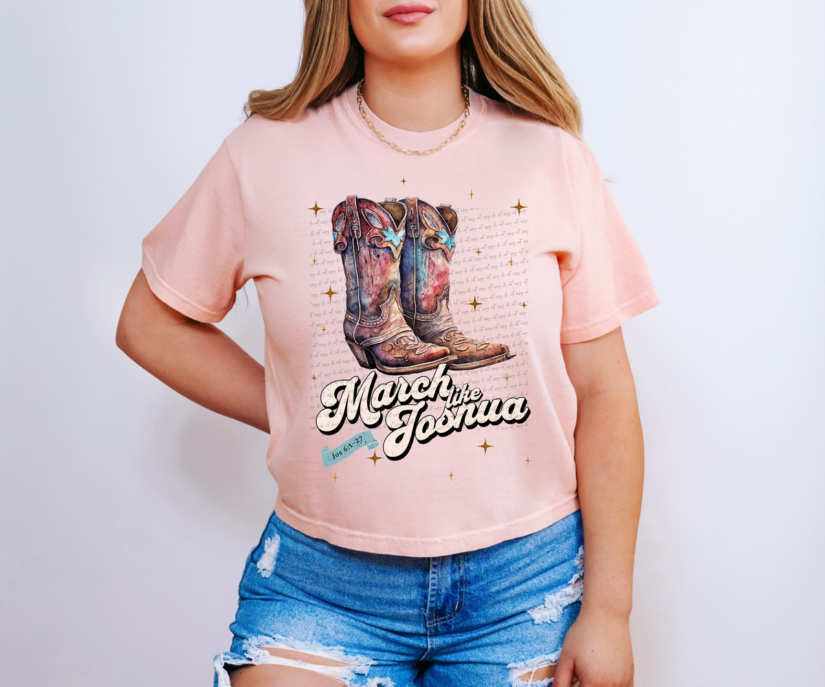 March like Joshua 6:1-27 Western Boots 76985 DTF Transfer