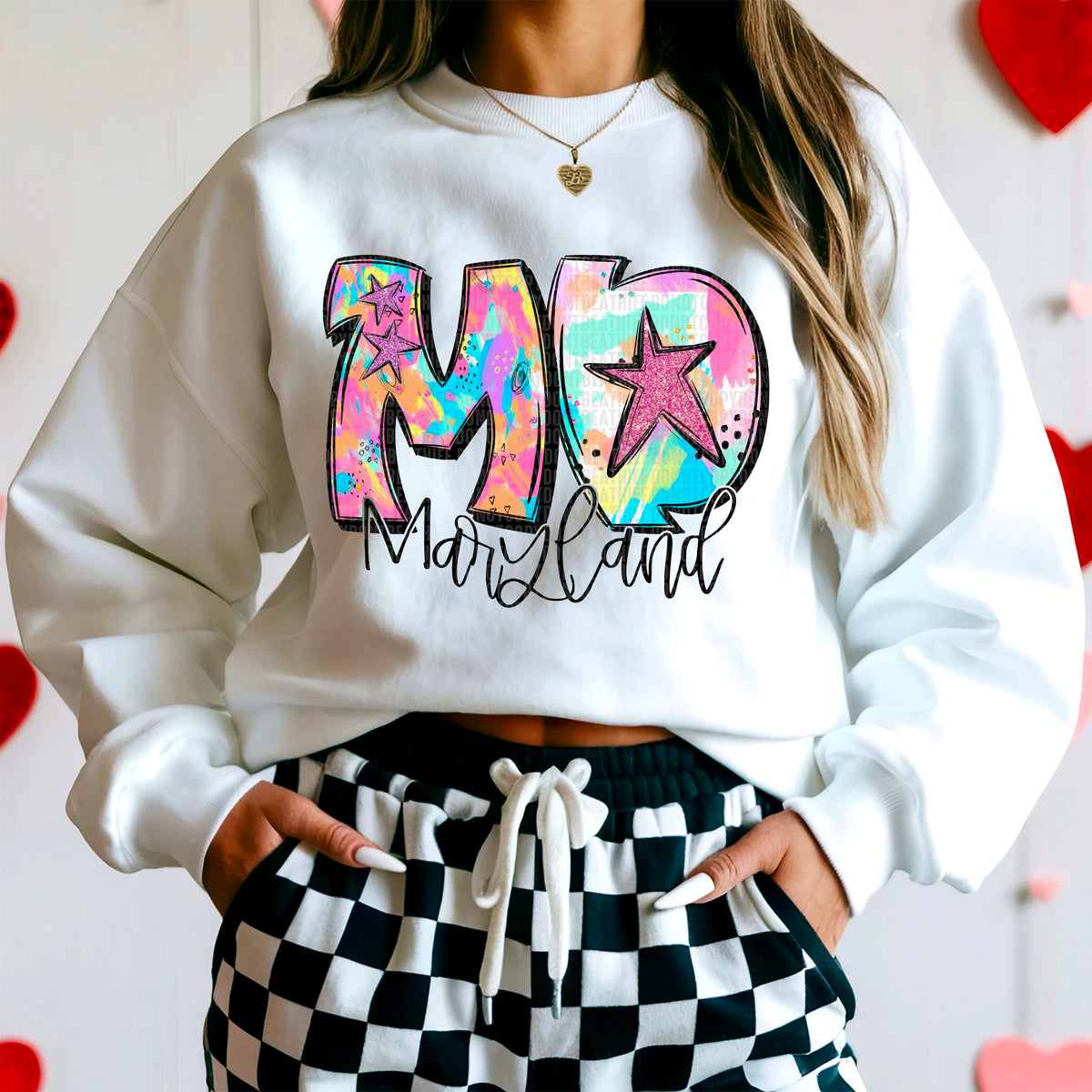 MD Maryland Neon Splash (SDD) DTF transfer