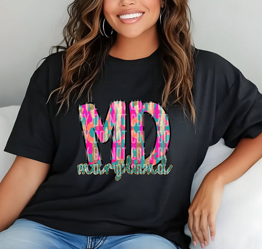 MD Maryland Brushstrokes 69560 DTF transfer