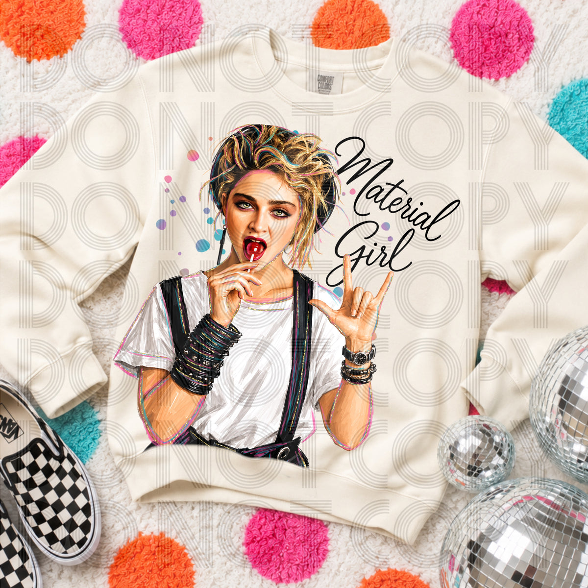 Material girl delulu (Renewed) DTF Transfer