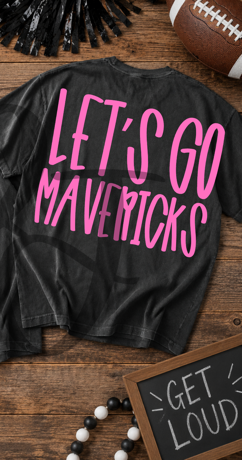Lets go mavericks- pink (Parker) DTF Transfer