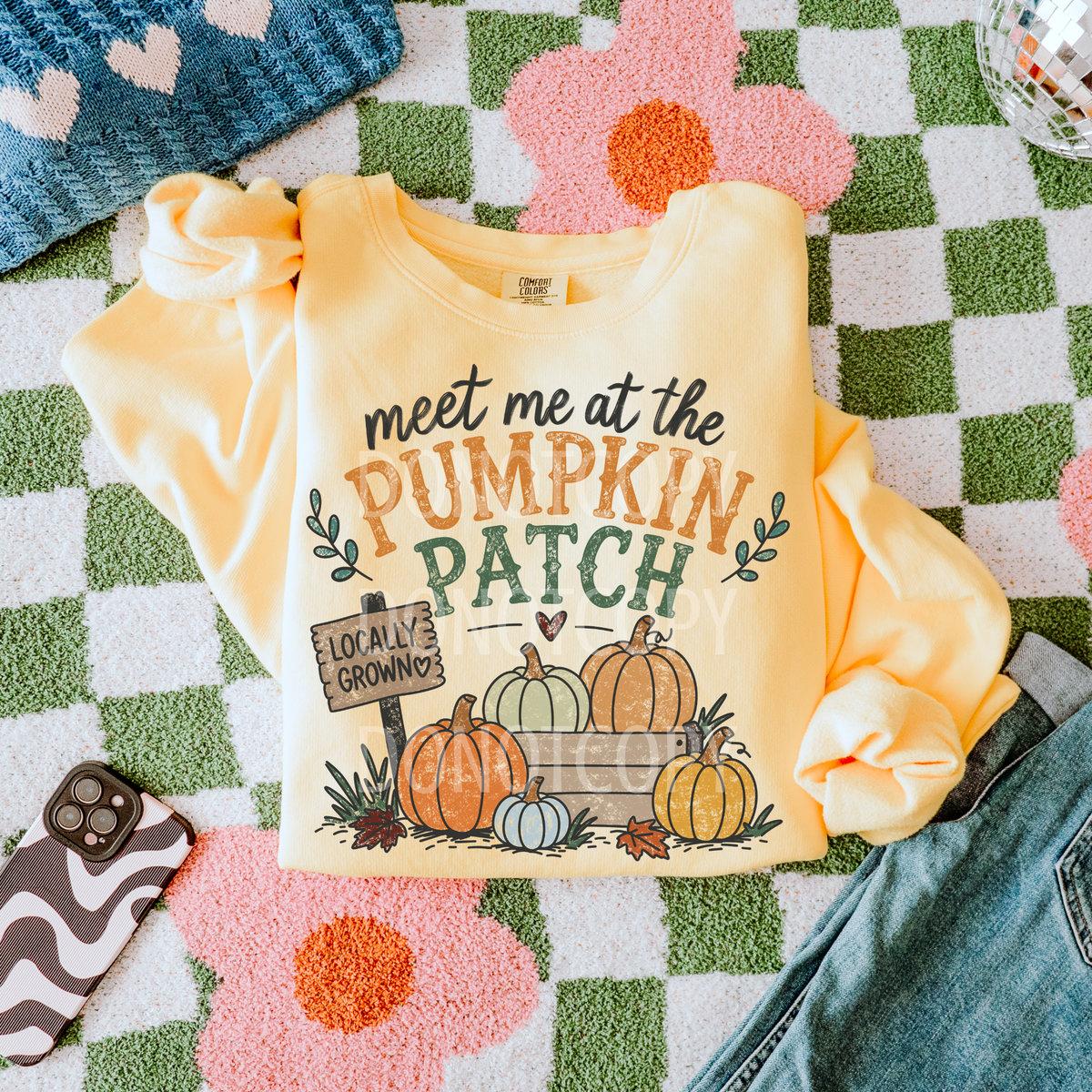 Meet me at the pumpkin patch pastel pumpkins (CSG) DTF Transfer