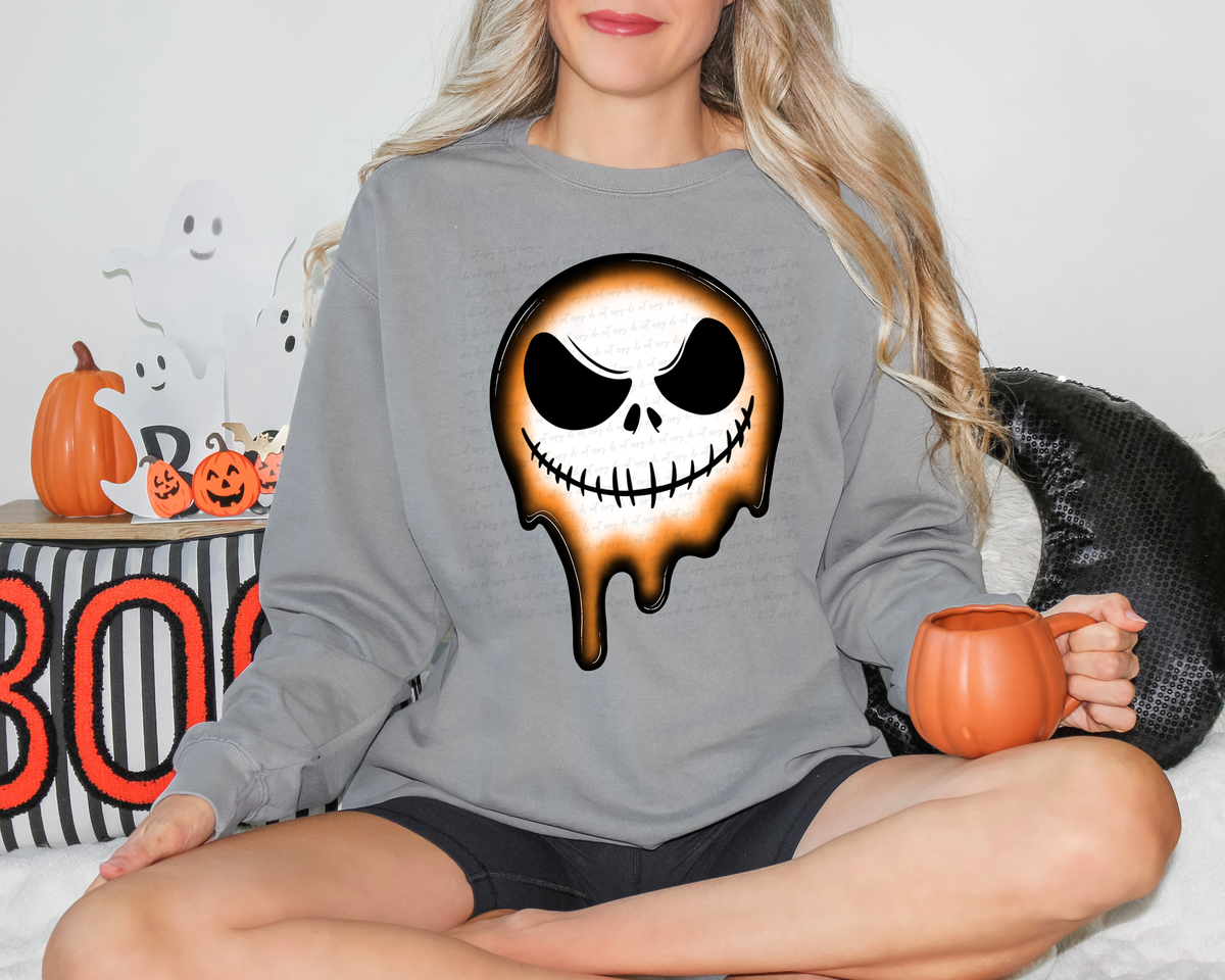 Melting Jack Smiley Drippy Face 115898 DTF transfer