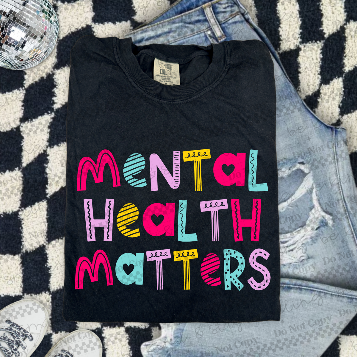 Mental health matter colorful (CMLD) 107067 DTF transfer