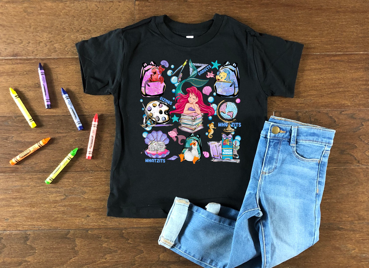 Mermaid School Supplies 108984 DTF transfer