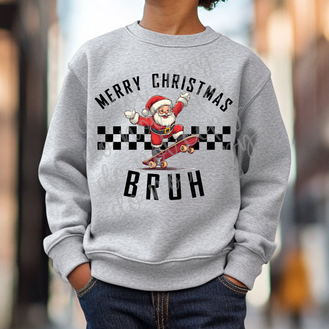 Merry Christmas bruh santa(Parker)  DTF Transfer