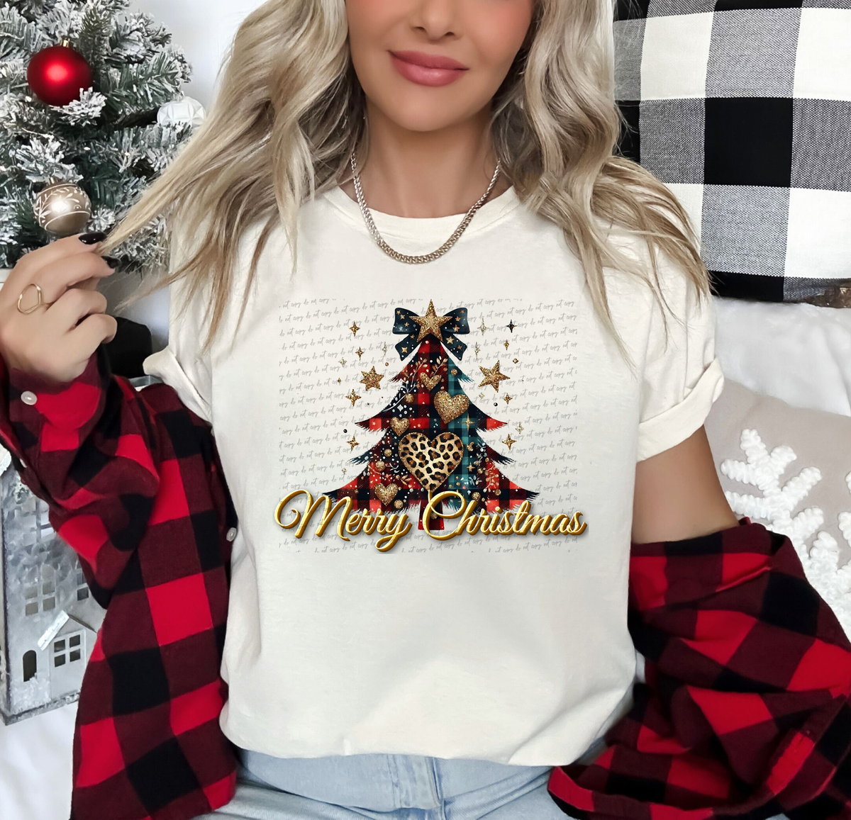 Merry Christmas Tree 63034 DTF transfer