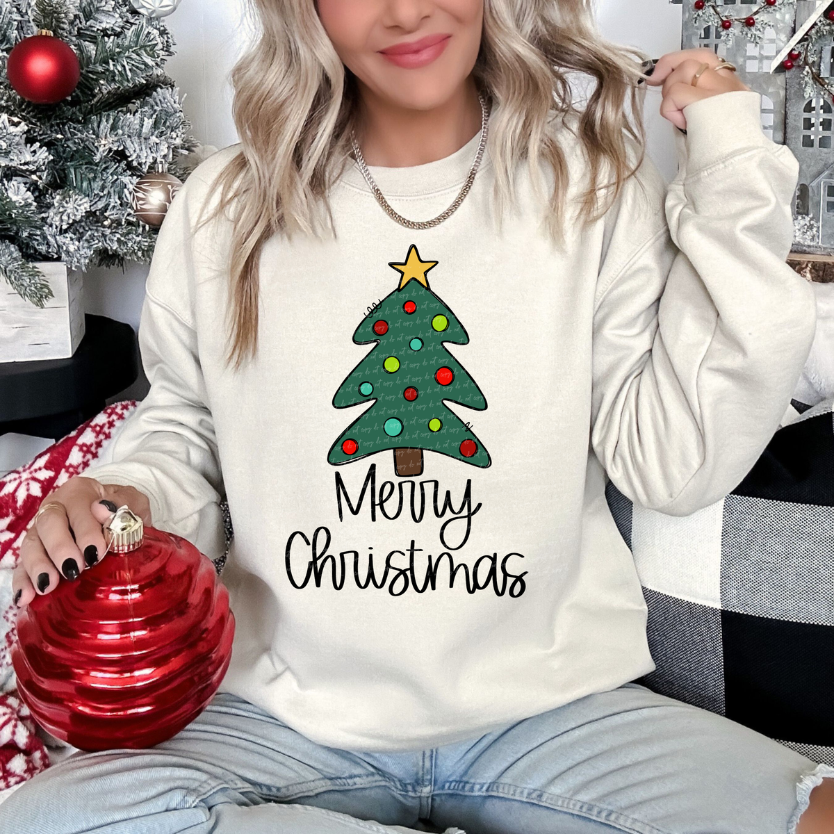 Merry Christmas Tree 104697 DTF transfer