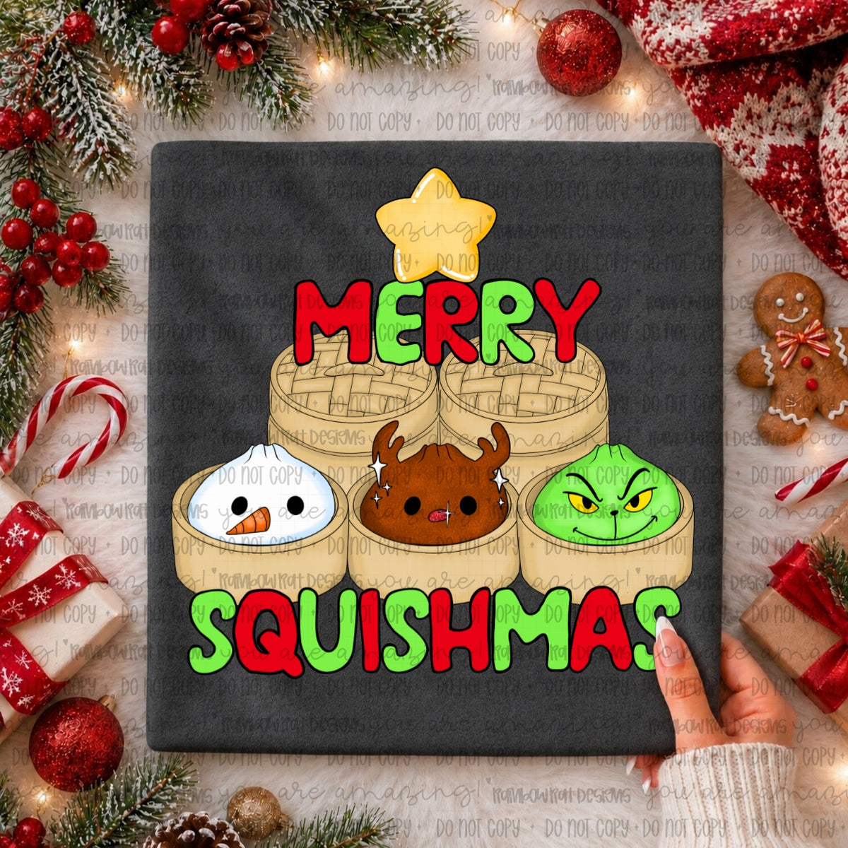 Merry squishmas (RRD) DTF transfer