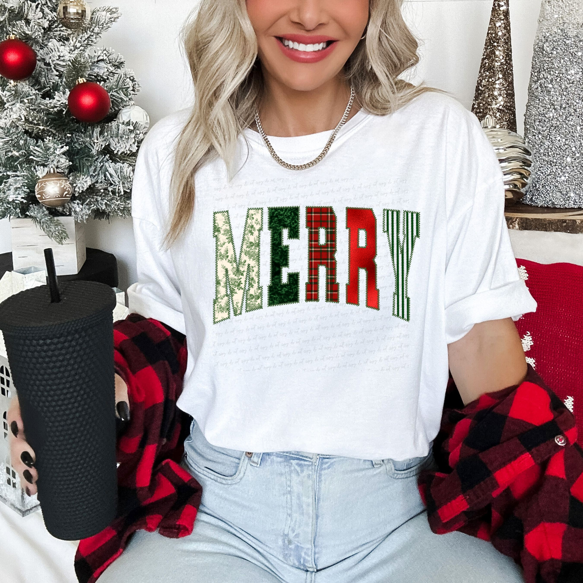 Merry Varsity Multi Font 117339 DTF Transfer