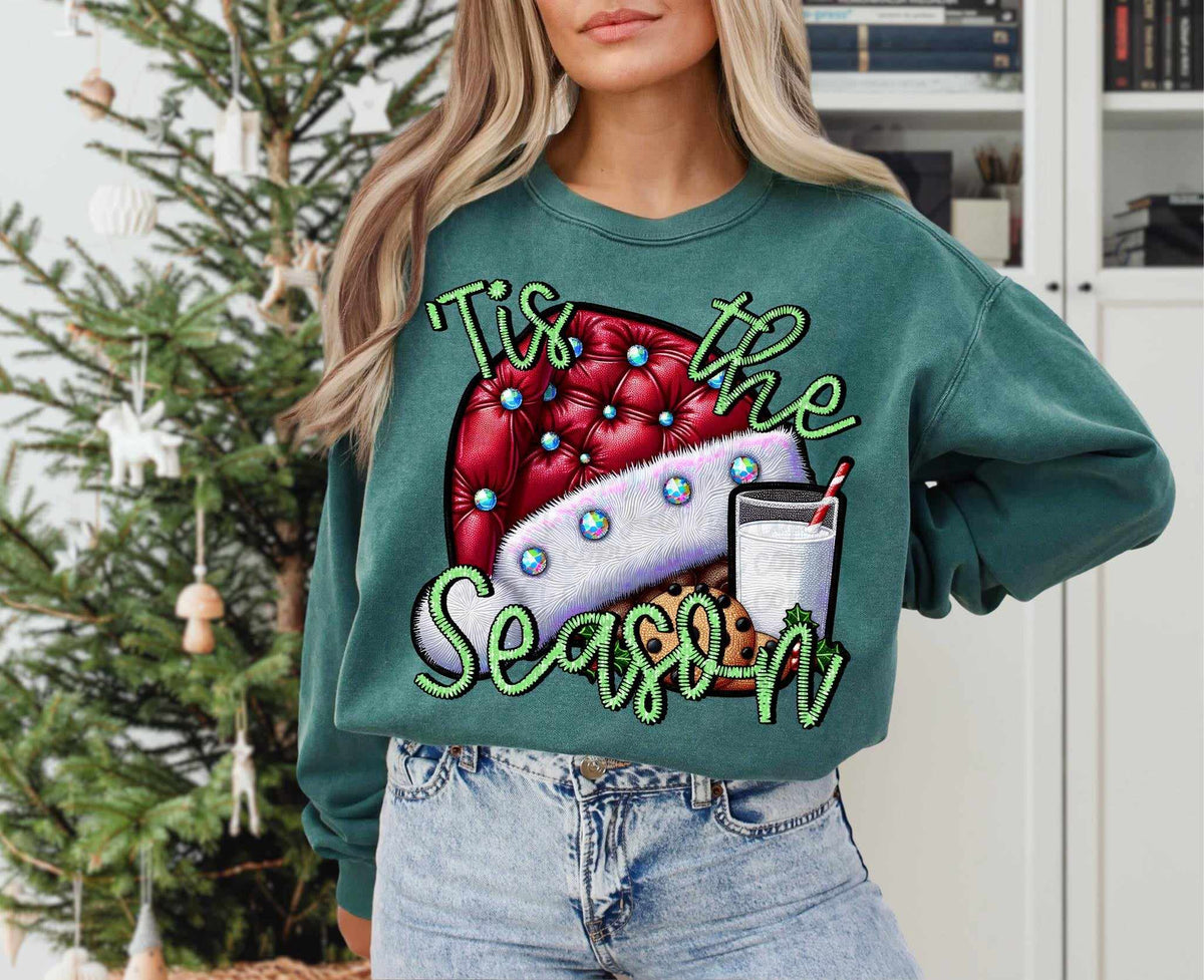 Tis the season santa hat exclusive 43750 DTF transfer