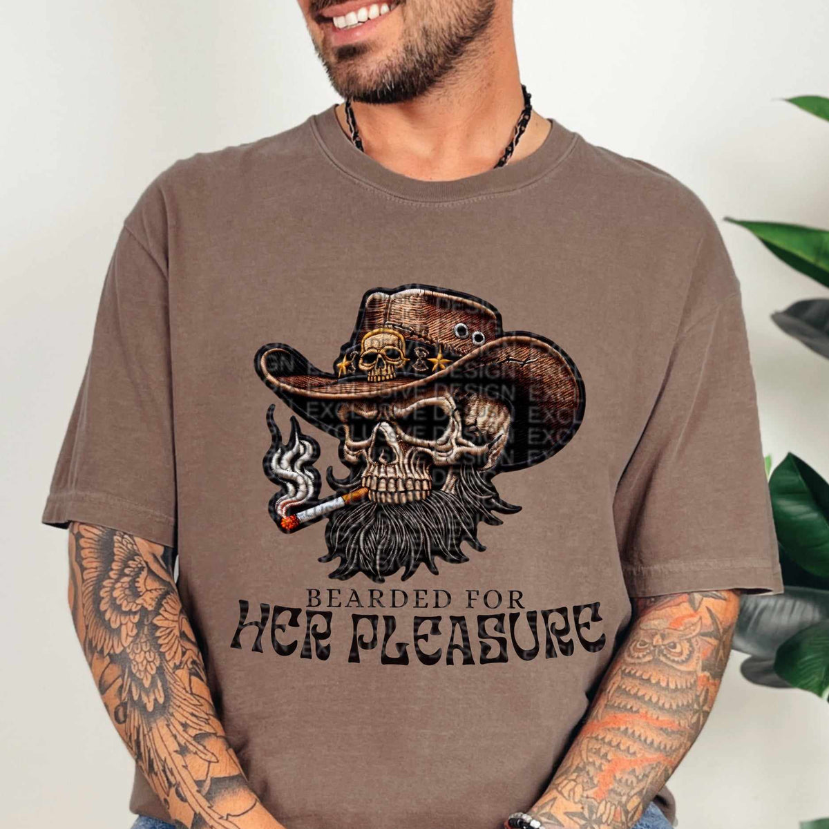 Bearded for her pleasure 44408 DTF transfer