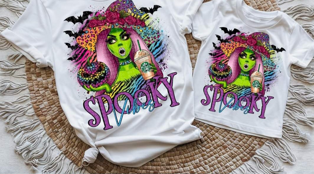 Spooky vibes LF witch (CSTAGE) 44776 DTF transfer