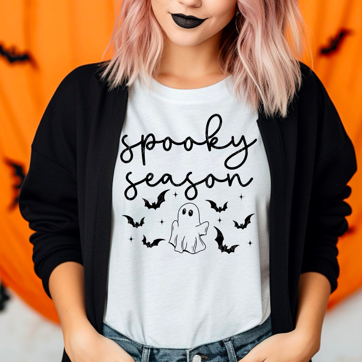 Spooky season black font (ABD) 52286 DTF transfer