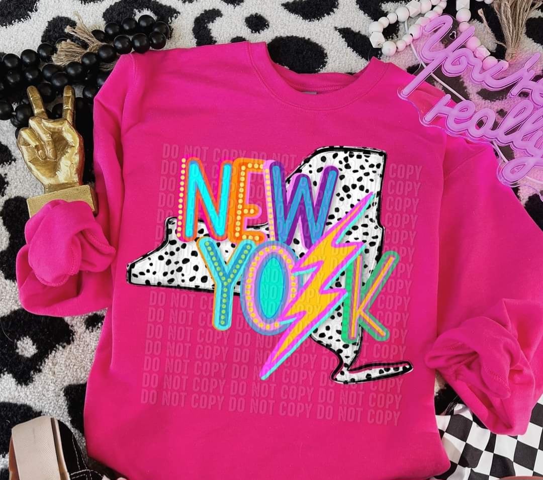 New york dalmatian background (CRAFTI) 44137 DTF transfer