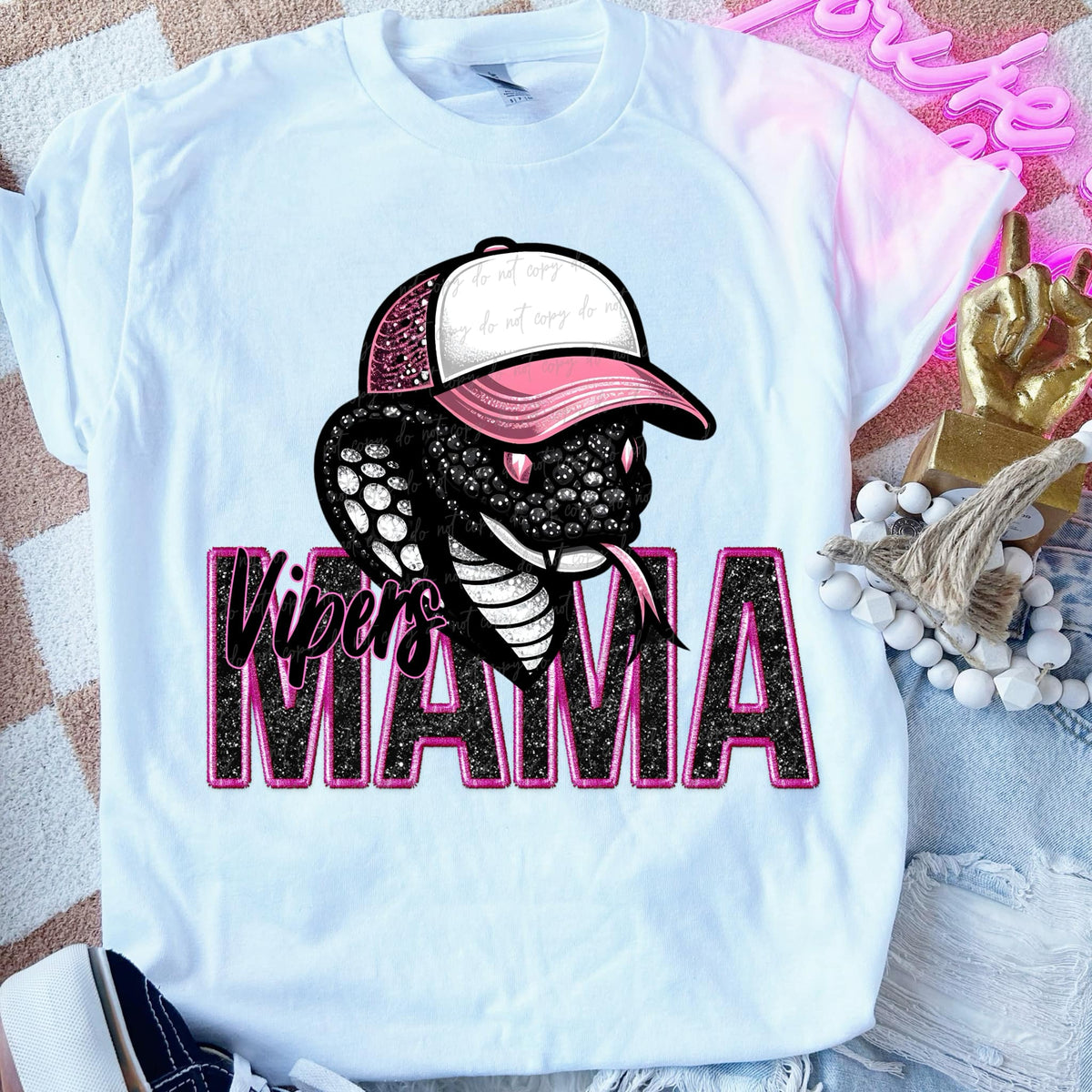 Vipers mama PINK DTF transfers