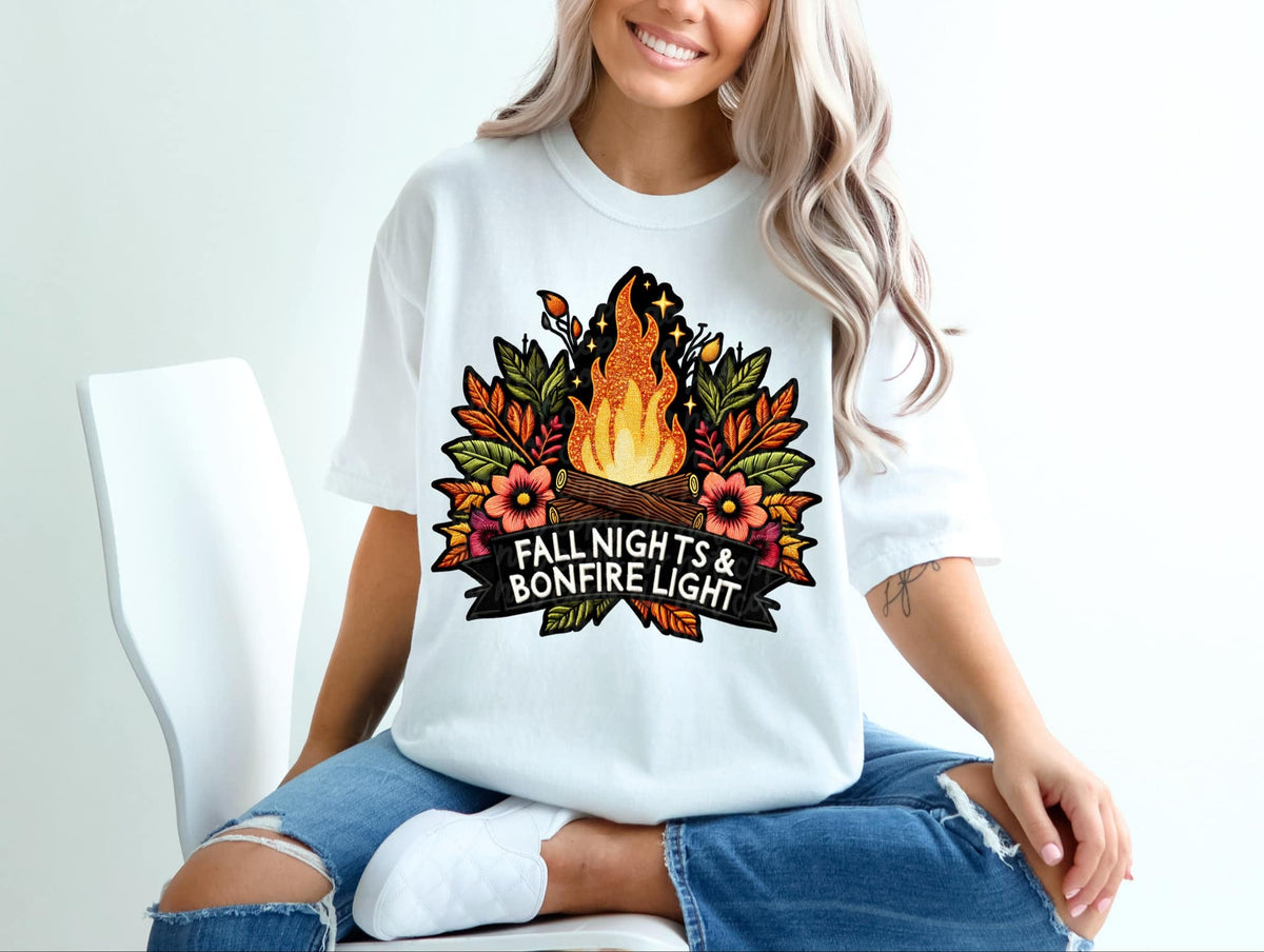Fall nights & bonfire light 50685 DTF transfer