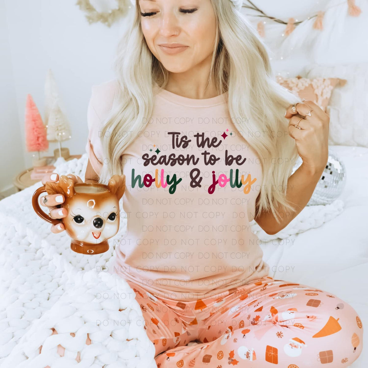 Tis the season to be Holly & jolly (canvista) 43714 DTF transfer