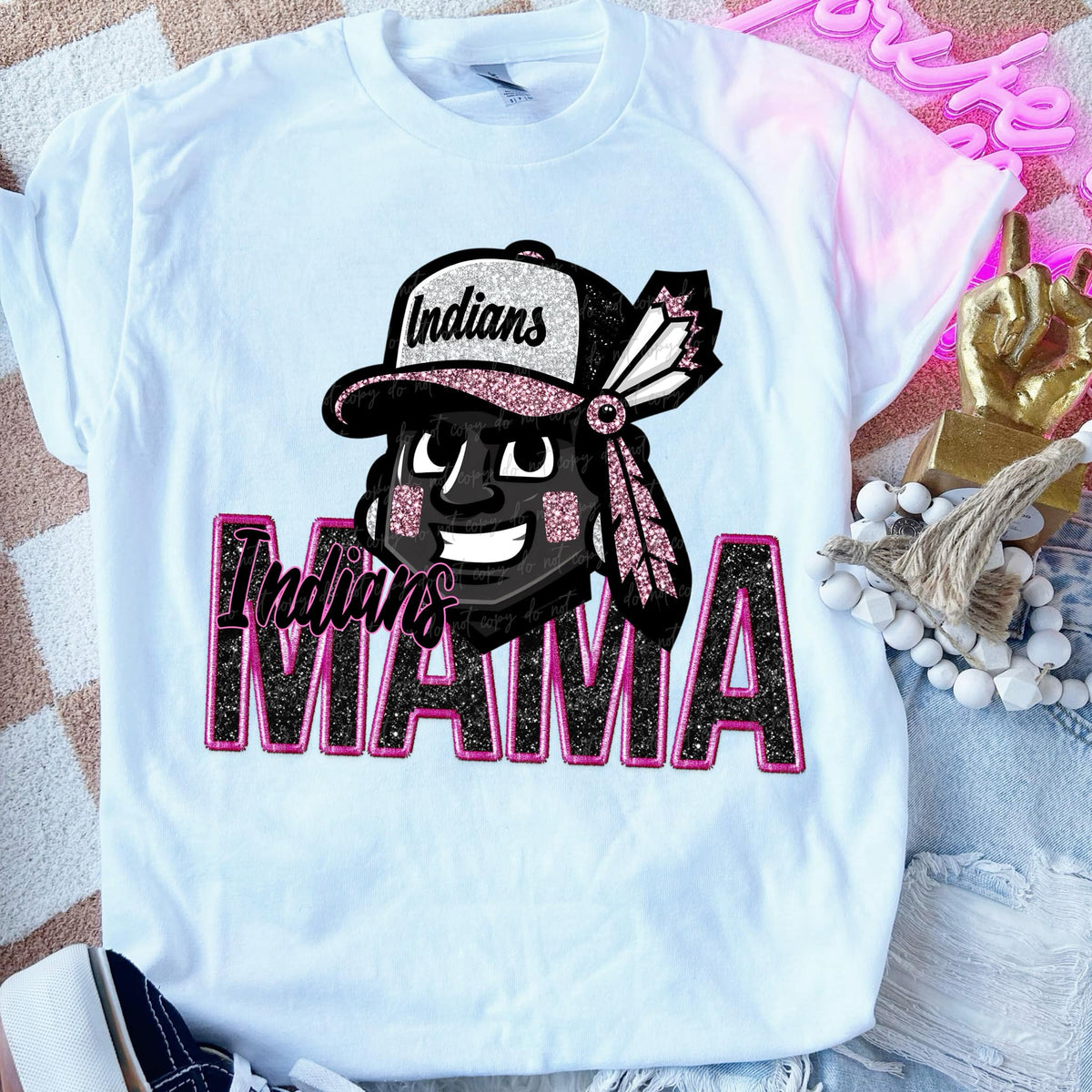 Indians mama PINK DTF transfers