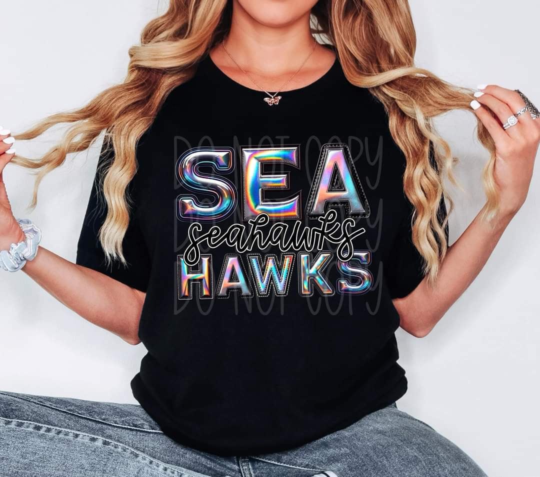 Seahawks holographic 44109 DTF TRANSFER