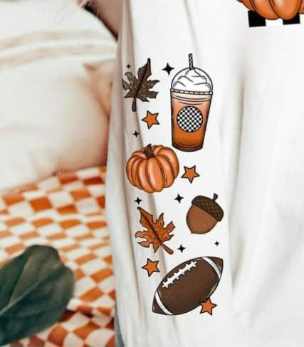 Fall items sleeve (CSC) 43936 DTF TRANSFER