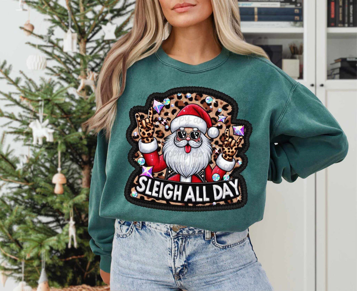 Sleigh all day santa 43741 DTF transfer