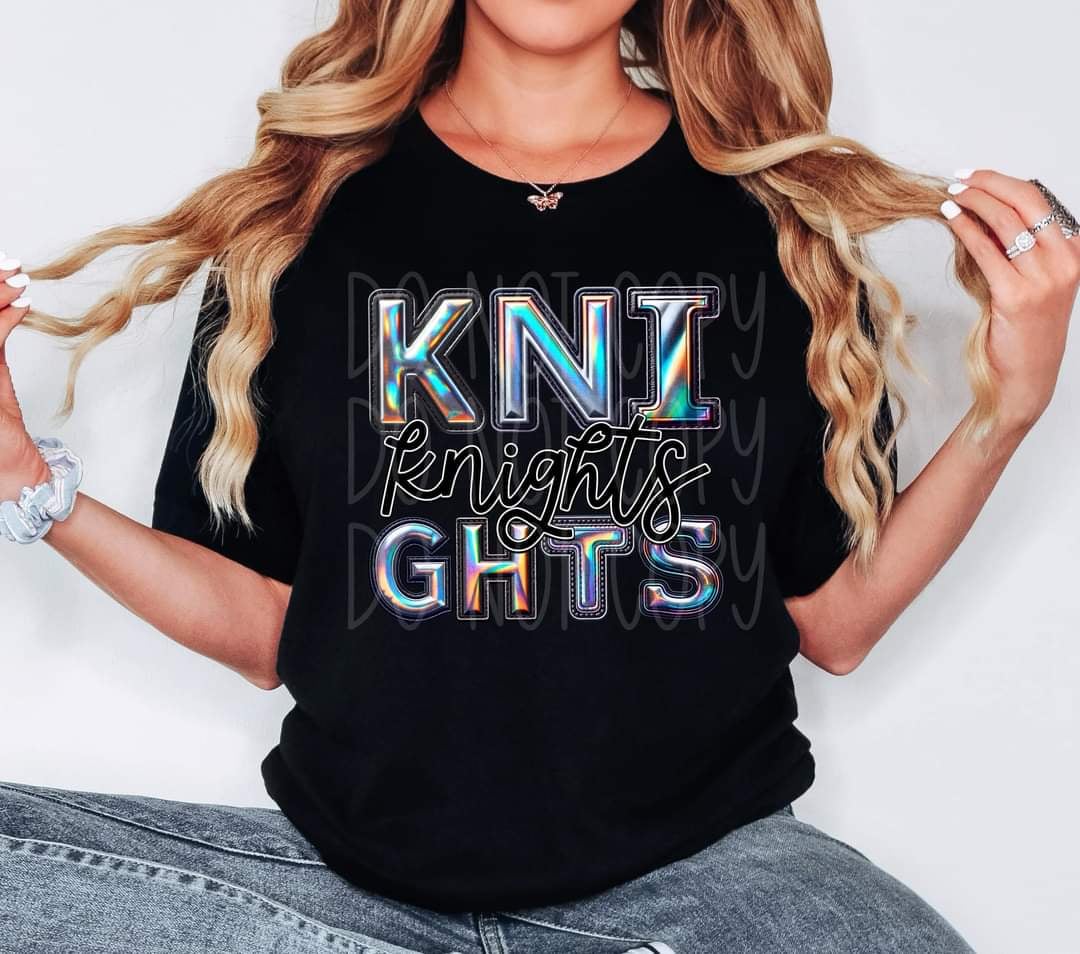 Knights holographic 44112 DTF TRANSFER