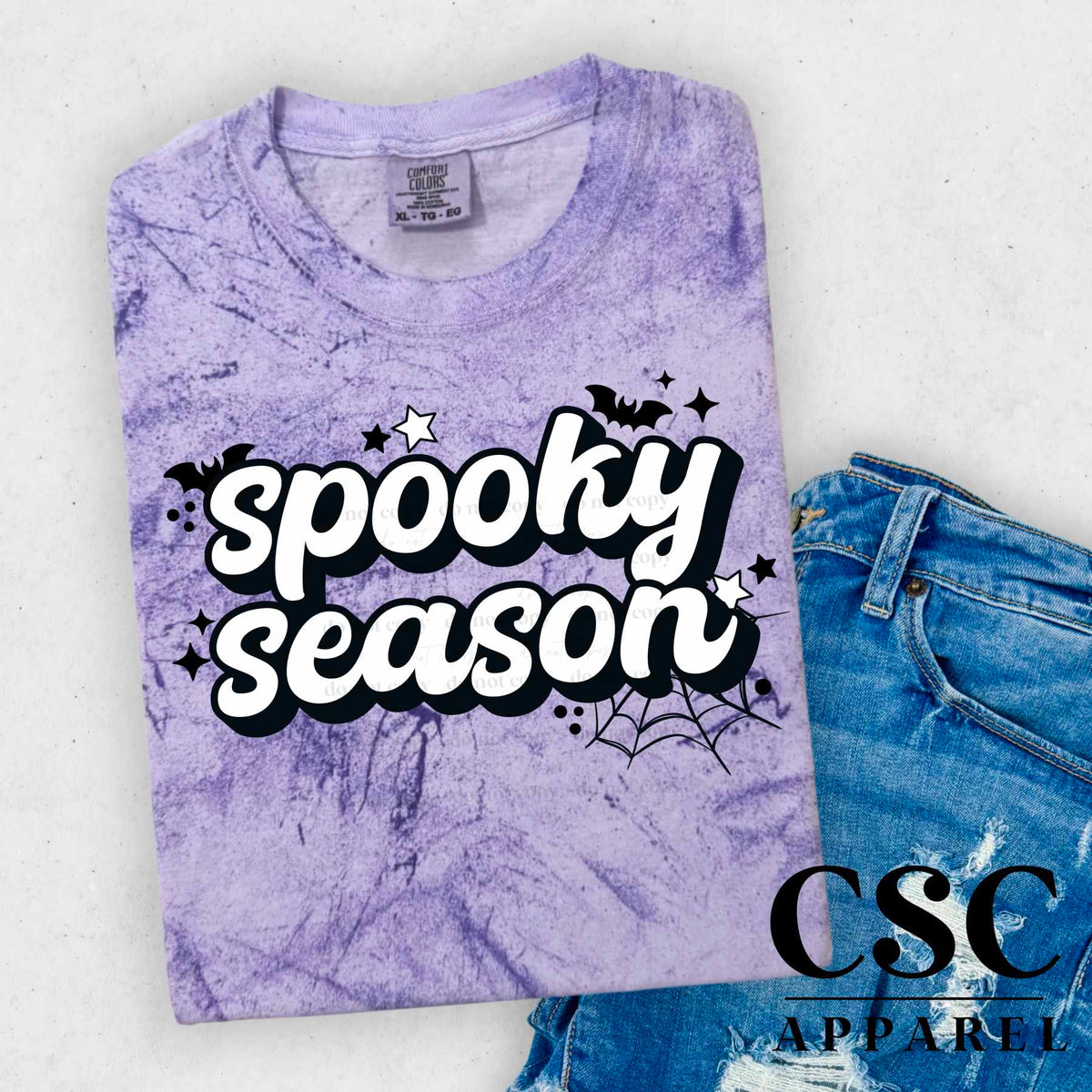 Spooky season white (CSC) 44875 DTF transfer