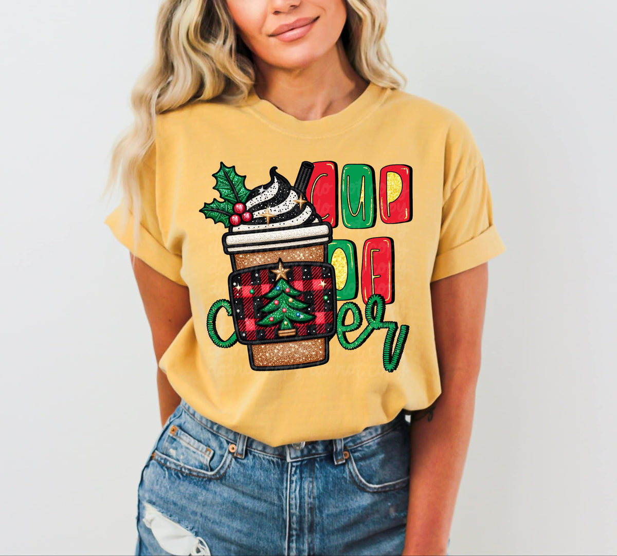 Cup of cheer latte EXCLUSIVE DTF transfer