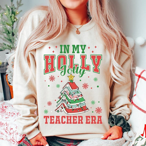 In my Holly jolly teacher era 43962 DTF TRANSFER