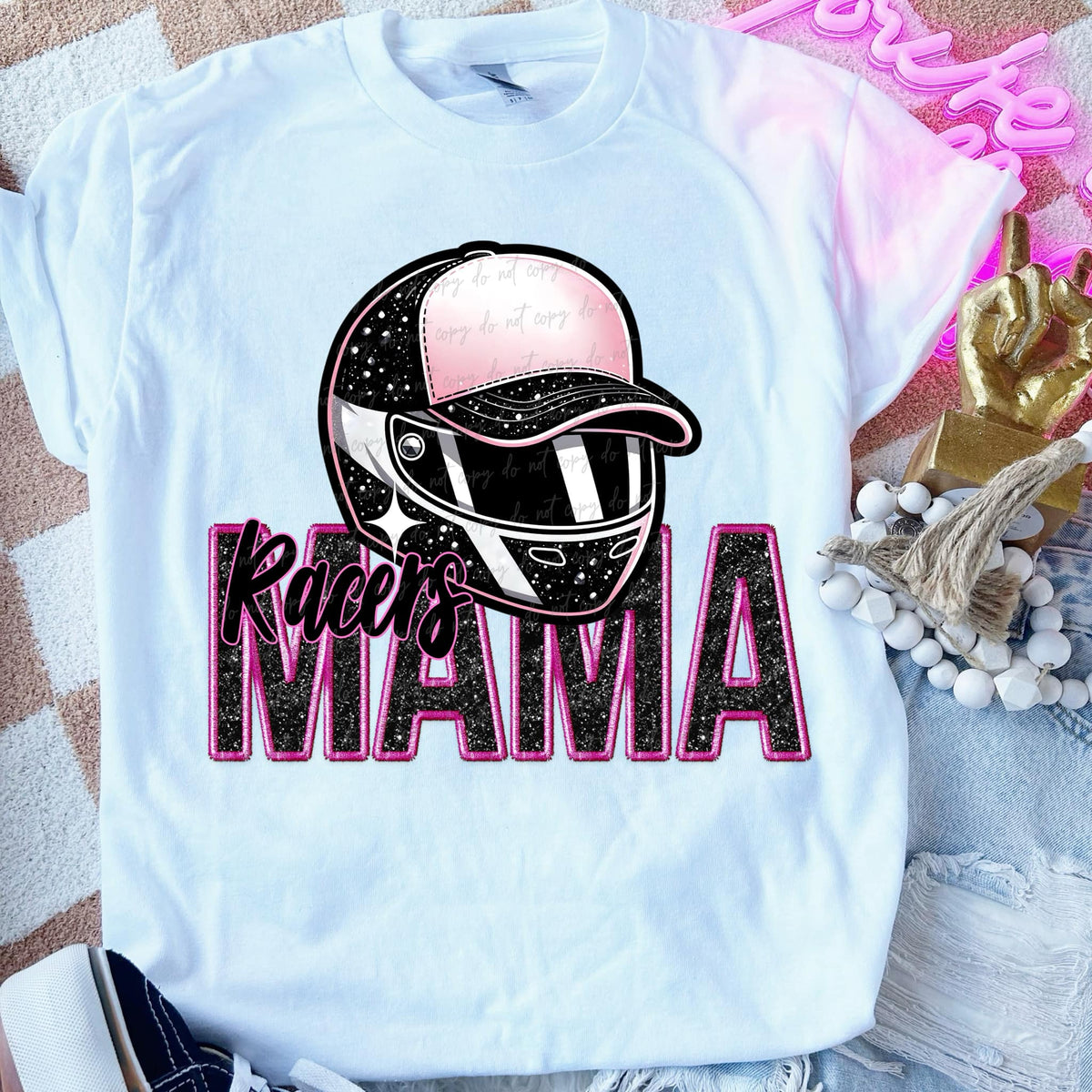 Racers mama PINK DTF transfers