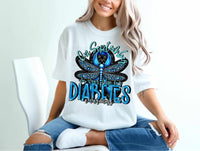 In September we wear blue for diabetes awareness exclusive 43754 DTF transfer