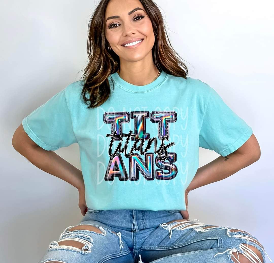 Titans holographic 44111 DTF TRANSFER
