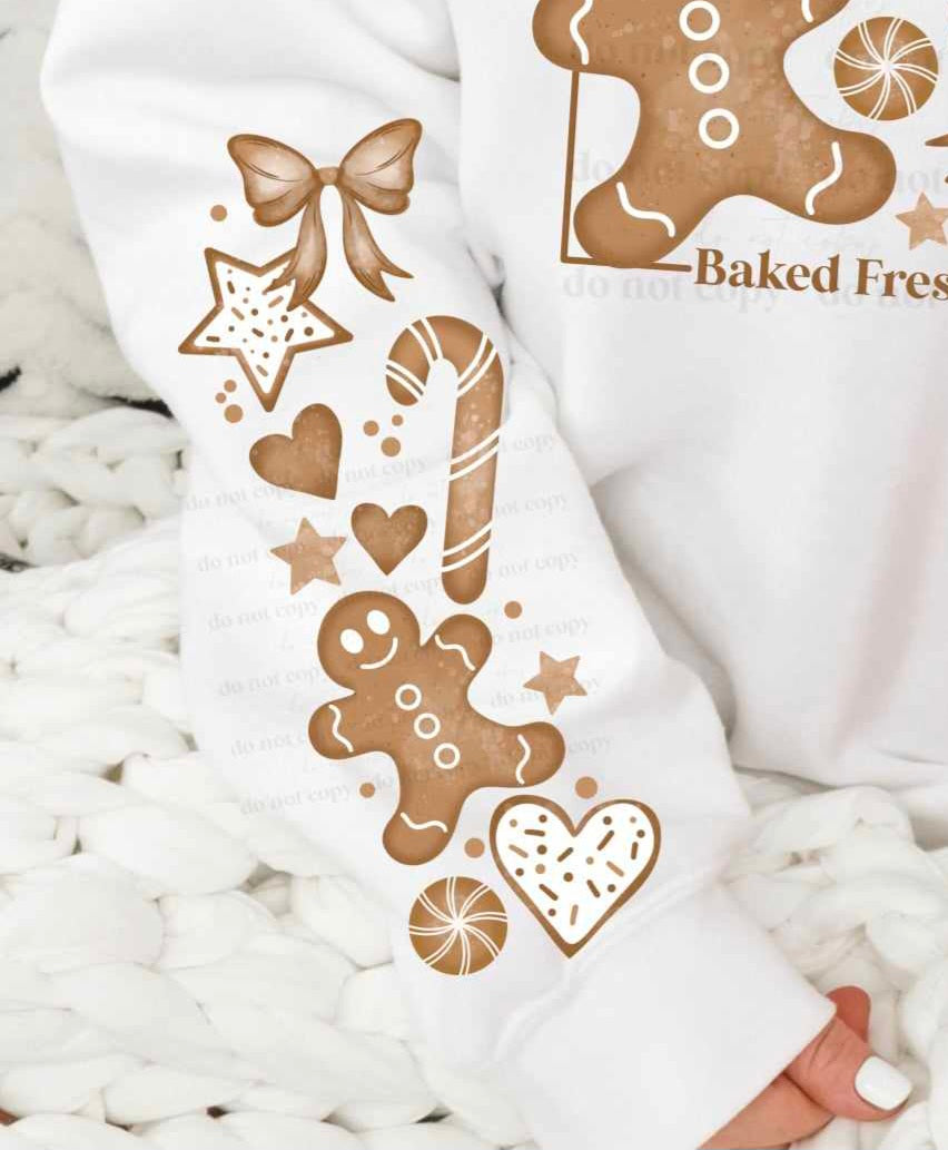 Gingerbread company sleeve (CSC) 50249 DTF transfer