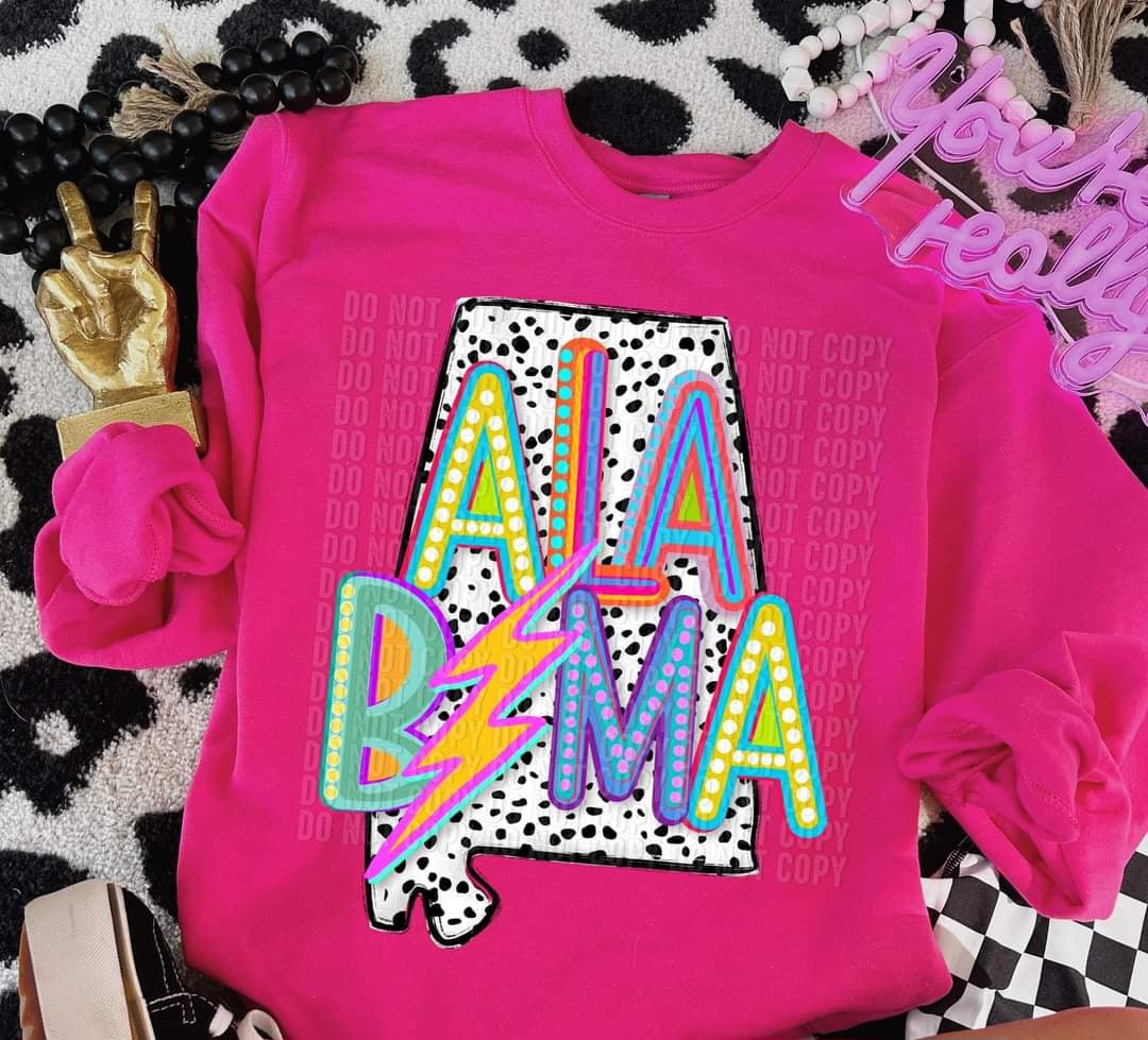 Alabama dalmatian background (CRAFTI) 44125 DTF transfer