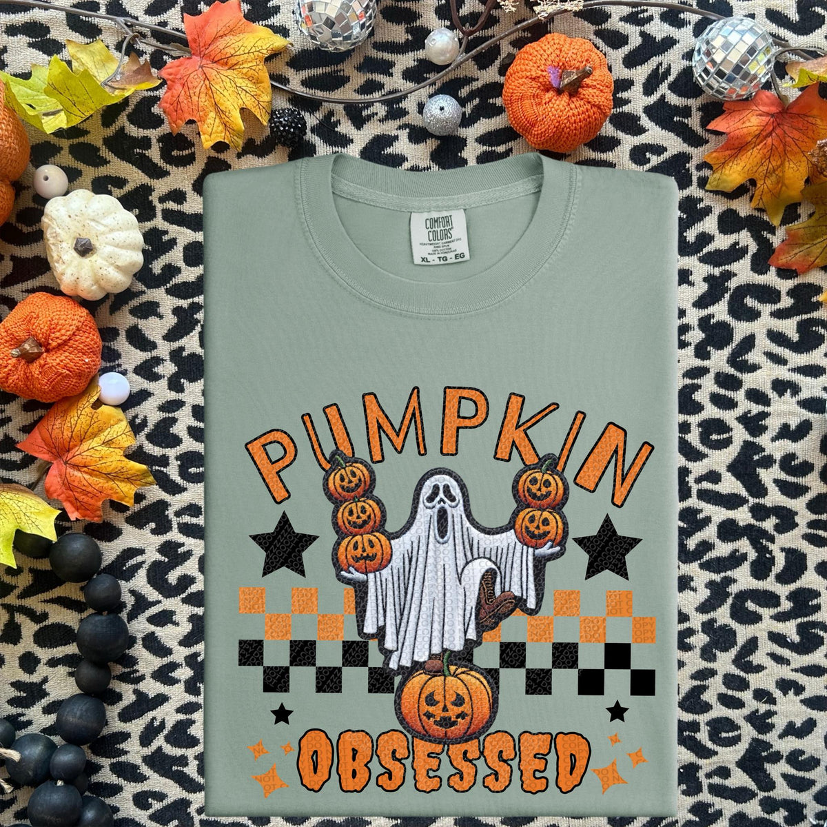 Pumpkin spice obsessed ghost exclusive HW DTF transfer