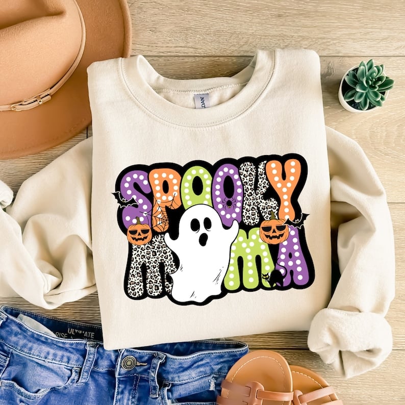 Spooky mama ghost 43994 DTF transfer