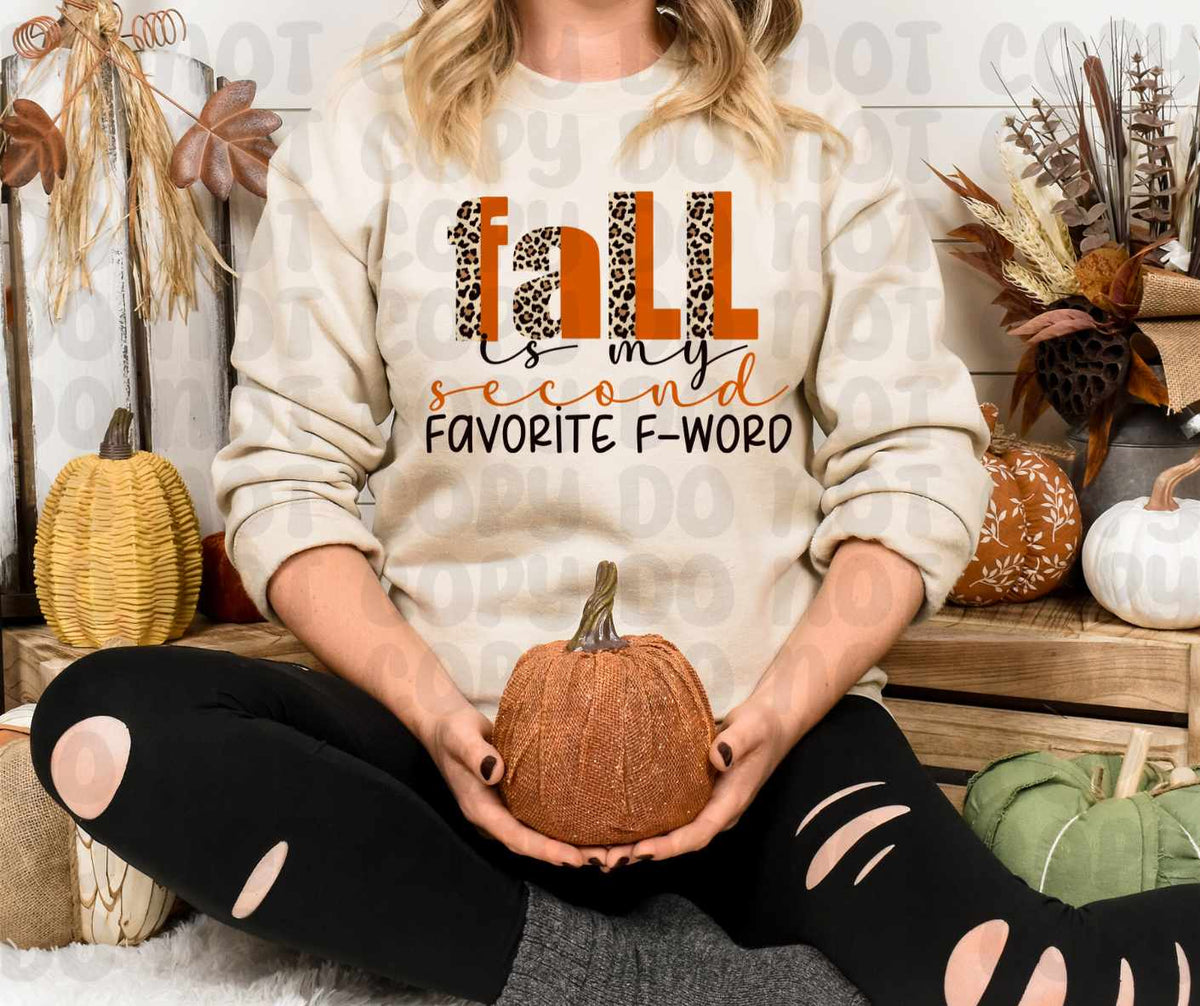 Fall is my second favorite f word (canvista) 43697 DTF transfer