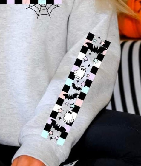 Pastel checkered sleeve (CSC) 43939 DTF TRANSFER