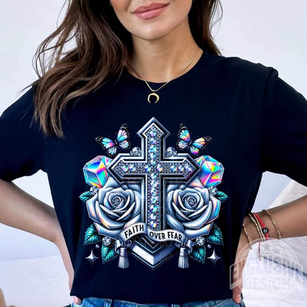 Faith over fear exclusive 43776 DTF transfer