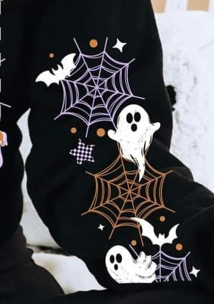 Ghost and web sleeve (CSC) 43932 DTF TRANSFER