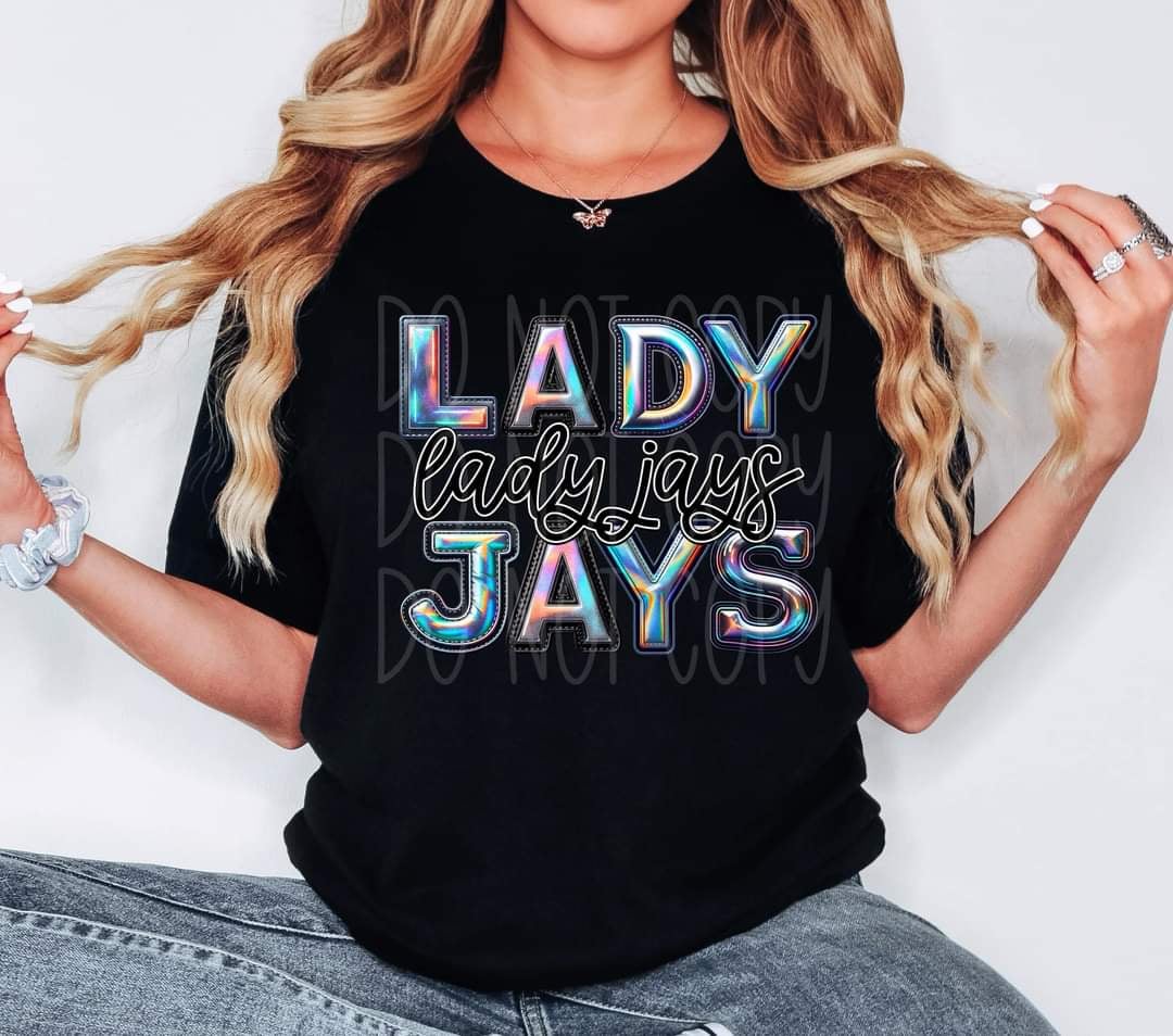 Lady jays holographic 44104 DTF TRANSFER